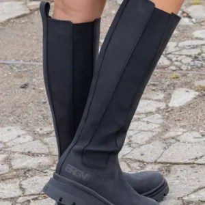 Slim High Boots – New Black