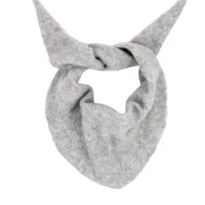 Mohair triangel skjerf – Grey melange