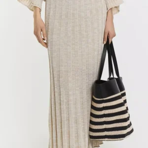 Devyn Linen Skirt – Beige Melange