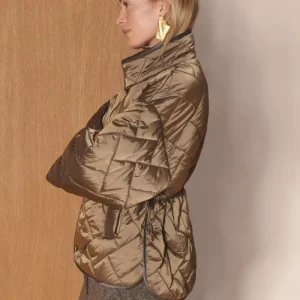 Rhea, reversible padded coat – After dark