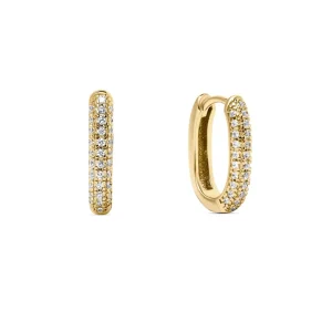 Gold strass Hoops