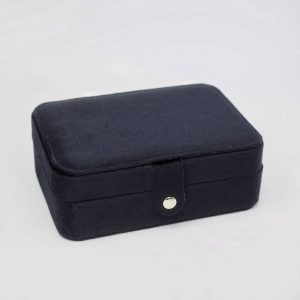 Smykkeskrin i velour – sort