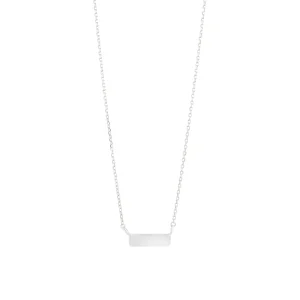 Line Silver Necklace