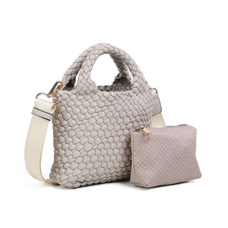 Edda flettet veske – beige - Image 3